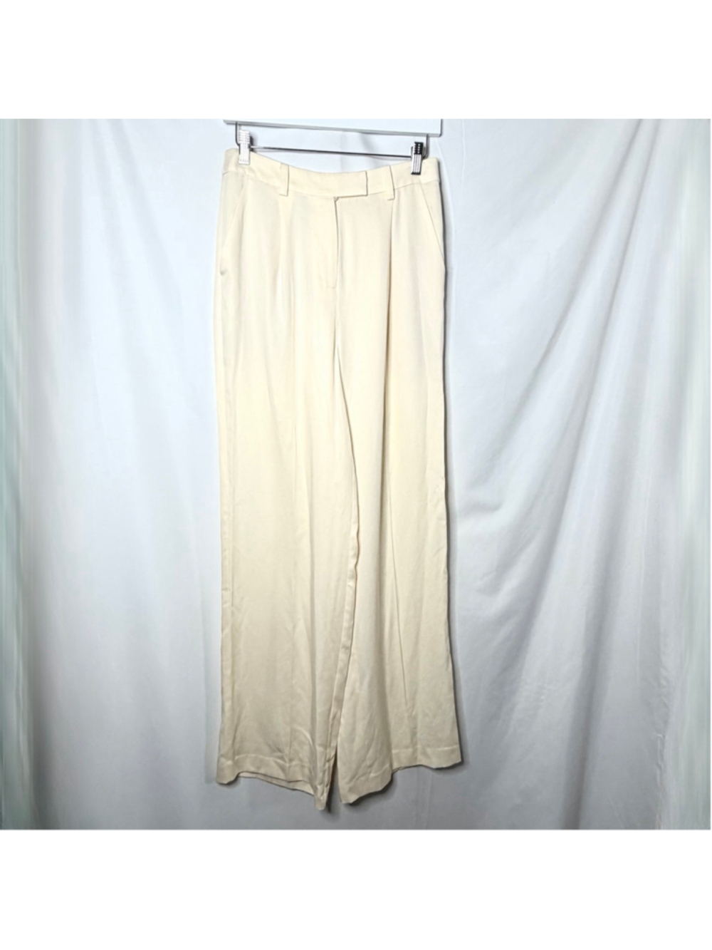 Rumored Wide Leg Ivory Trouser Pants Medium NEW with tags